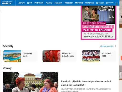 novinky a zprávy z chomutova a okolí. nejdůležitější informace a události z jednotlivých obcí, dění v politice, kultuře, sportu i v běžném životě.