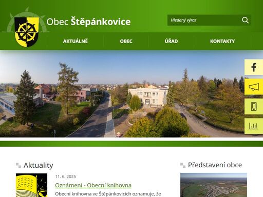 oficiální stránky obce štěpánkovice