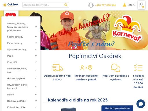 prodáváme papírenské potřeby za nejlepší ceny. batohy, výtvarné potřeby, diáře.