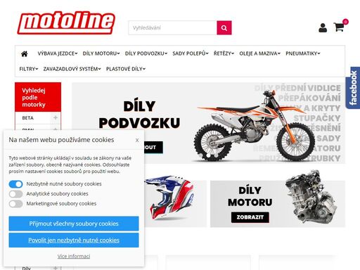 motoline - e-shop se vším pro motocykly