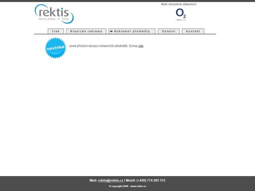 rektis - reklama a tisk bohumín - reklamní agentura, velkoplošný tisk, digitální a ofsetový tisk