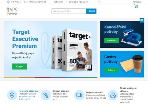 vítejte v našem e-shopu! nabízíme široký sortiment kancelářských potřeb, hygienických produktů, drogerie, školních potřeb, obalových materiálů a jednorázového nádobí a gastro potřeb. nakupujte u nás veškeré potřeby pro kancelář, osobní hygienu, školu, balení a gastronomii. kvalitní zboží a rychlé doručení vám zajistí…