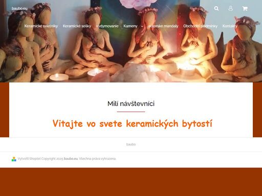 milí návštevníci.  vitajte vo svete keramických bytostí