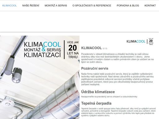 prodej, montáž, servis a poradenství v oblasti klimatizace a chladící techniky. více než šestnáctileté zkušenosti v oboru. zajišťujeme také dodávky, montáže a servis vzduchotechnických zařízení malého, středního až velkého rozsahu. do naší nabídky patří vzduchové clony (průmyslové i komfortní), větrací a rekuperační jednotky, ventilátory, digestoře (gastro i bytové), komponenty vzduchotechnických rozvodů, vzduchovody a distribuční elementy. 