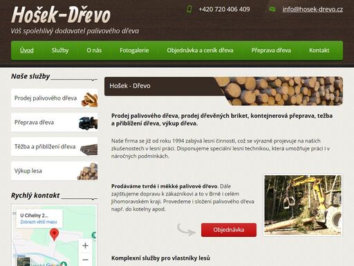 prodej palivového dřeva v brně a okolí, dřevěných briket, lesnické práce. naše firma má historii od roku 1994, což se výrazně projevuje na našich zkušenostech v lesní práci. disponujeme speciální lesní technikou, která umožňuje prácí i v náročných podmínkách.