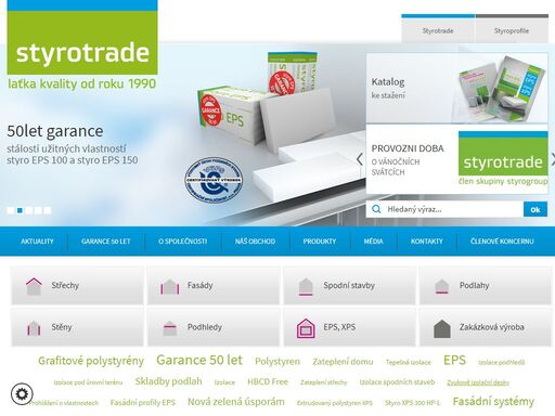 styrotrade, a.s. je největším výrobcem polystyrenu eps v české republice.