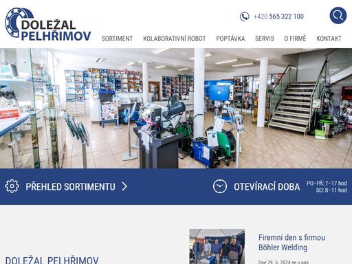 prodej strojů na robotické svařování, plazmové řezání, obráběcí stroje, aku nářadí, pojistný kroužek, vlnovkové pružiny, pojistné kroužky rotor clip, ložiska, svařovací technika,… nabízíme také autorizovaný servis svařovací techniky.