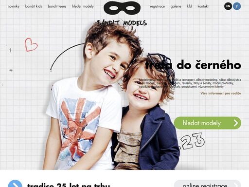 modelingová agentura zastupující děti a teenagery pro svět reklamy - nábor dětských a teen modelů.