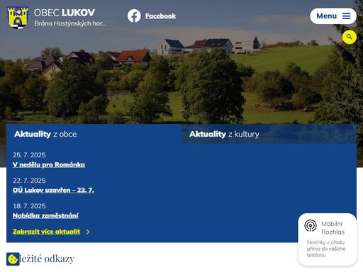 lukov se svým hradem a malebným okolím se stal vyhledávaným letoviskem, místem turistických cest, ale i rekreačních pobytů v početných chatových a zahrádkářských koloniích. zjistěte o nás více.