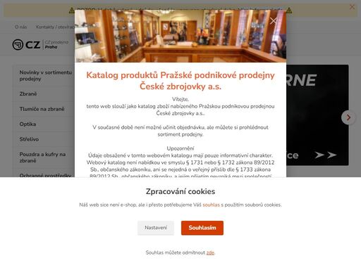 česká zbrojovka a.s. - podniková prodejna praha 