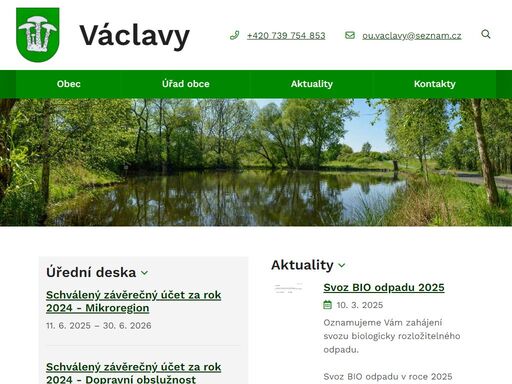 obec václavy