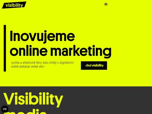 jsme digitální marketingová agentura visibility z prahy. pomáháme rychle a efektivně zvyšovat zisky těm, kdo chtějí v digitálním světě dokázat velké věci.