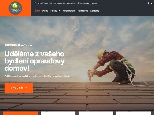 spolehlivá stavební firma zaměřená na klempířské, pokrývačské a tesařské práce