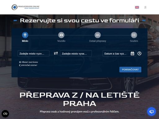 přeprava osob a pronájem vozů s profesionálním řidičem.