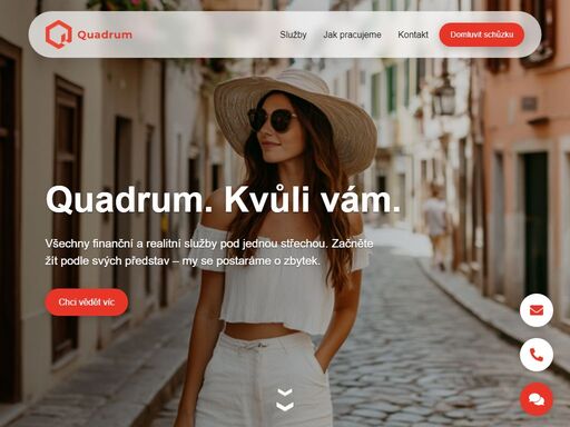 quadrum poskytuje kompletní finanční a nemovitostní poradenství na míru - hypotéky, investiční příležitosti, pojištění a realita v jednom.