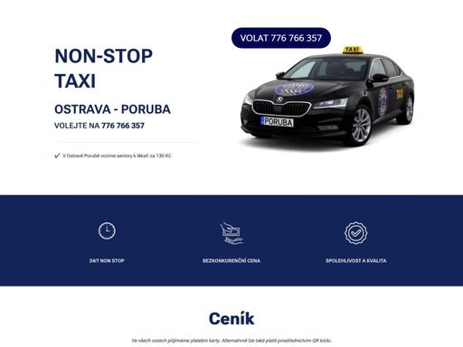 taxi hlavní třída je nejlevnější v ostravě! jezdíme non - stop. neváhejte si nás rezervovat na čísle 776 766 357.