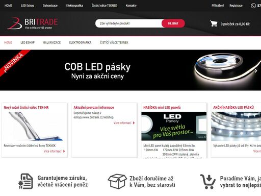 led osvětlení - žárovky, pásky, dekorační, průmyslové a reklamní ledky