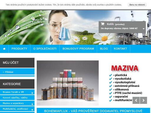 velkoobchodní prodej profesionální chemie pro průmysl, výrobu a údržbu.