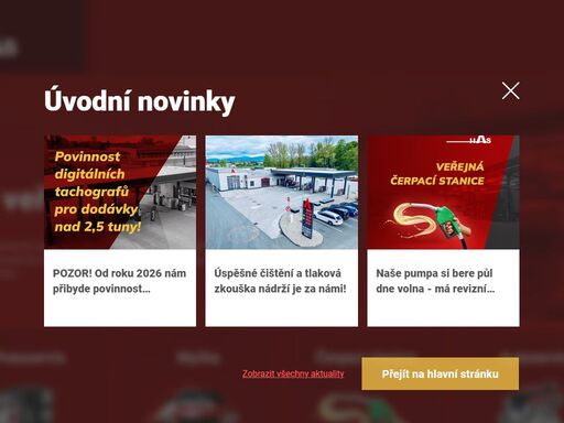 vítejte na webové stránce h. a. s. spol. s r.o. jsme přední společností v oblasti autodopravy, spedice a nákladní dopravy. nabízíme také čerpací stanici, autoservis a vzdělávací středisko. u nás si můžete nechat provést dopravně psychologické vyšetření. dlouholetá zkušenost a profesionální přístup. 