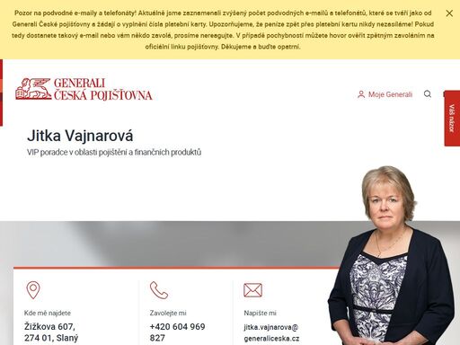 zjistěte kontakt na pojišťovacího poradce i přehled služeb, které vám může nabídnout.