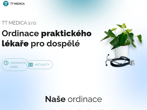 poskytujeme léčebně preventivní péči a diagnostickou péči pro dospělé. součástí naší práce  jsou také pracovně-lékařské služby. 