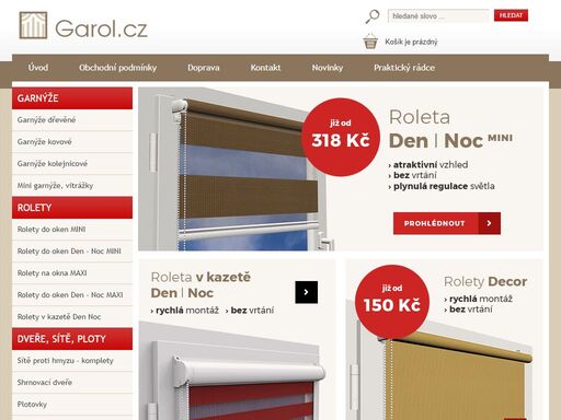 potřebujete garnýže nebo rolety? nakupujte na garol.cz.