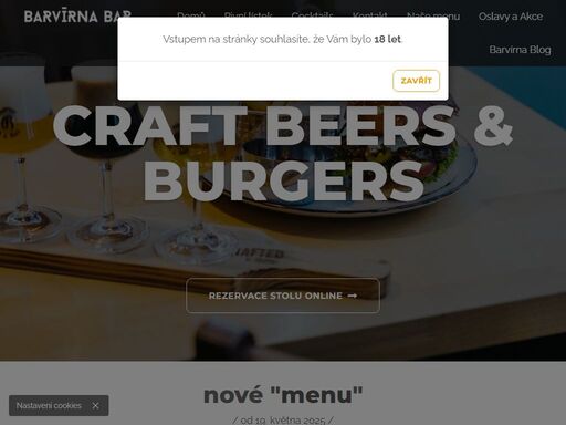   
   
   
   
   
rezervace stolu online   
   
   
   
   
   
   
   
nové menu   
/ od 19. května 2025 /   
   
připravili jsme na květen novinky v...