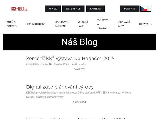 ksk belt má dlouholetou tradici v gumárenském průmyslu. nabízíme bohatou škálu produktů v oblasti gumárenské výroby a dopravních válečků.