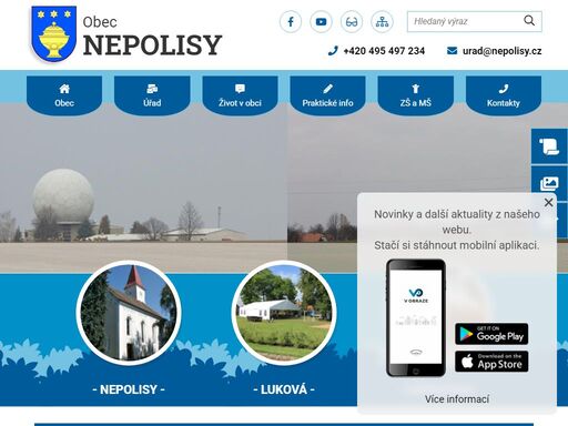 oficiální stránky obce nepolisy