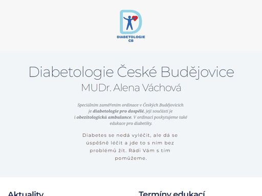 diabetologická ordinace v českých budějovicích pro dospělé. k dispozici nabízíme i obezitologickou ambulanci a poskytujeme také edukace pro diabetiky.