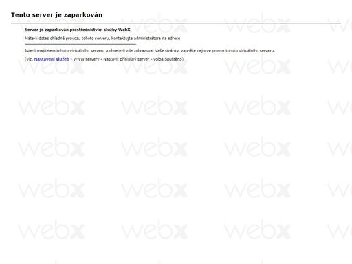 webhosting, webdesign, domény, antivir, antispam. webhosting linux s vysokou dostupností, nabízí php, sql, ssl (ceny od 70 kč/měsíc), domény com, org, net, biz, info a daląí