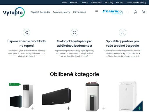 o vytopto.cz
proč si vybrat daikin? postaráme se o naše zákazníky a zajistíme jim maximální pohodlí pro to, aby se mohli plně zaměřit na své pracovní i osobní životy. k našim závazkům patří zaměření se na technologickou dokonalost a důraz na design, jakož i nejvyšší standardy kvality, aby naši zákazníci mohli získat…