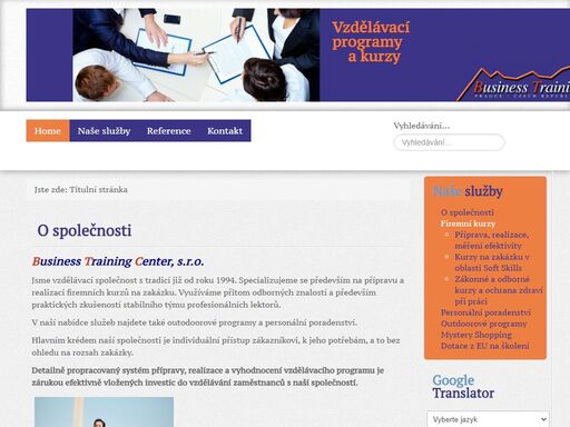 vzdělávací programy pro společnosti i jednotlivce