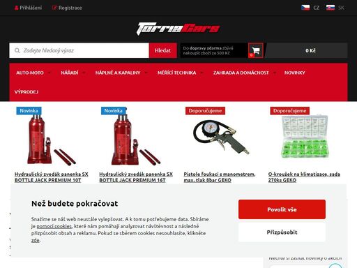prodáváme vybavení pro autoservisy a dílny. vše pro profesionalý i kutily. najdete u nás nářadí jako jsou gola sady, aku šroubováky, vrtačky, pily, elektrocentrály a další elektrické i ruční nářadí. z automoto nabízíme kvalitní autopotahy a autodoplňky.