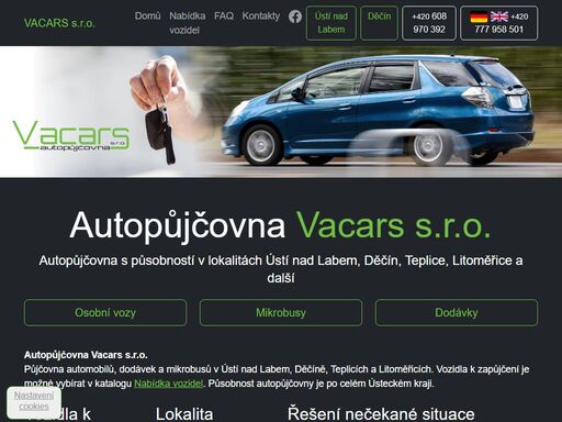 autopůjčovna vacars s.r.o., autopůjčovna s dlouholetou praxí v oboru a flexibilním přístupem k vaším potřebám.