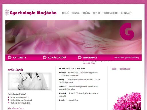 www.gynekologie-marjanka.cz