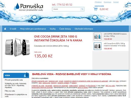 nabízíme široký sortiment balené vody, aquamatů, sodobarů. dále pak sirupy, kávy, a cappucina do nápojových automatů.