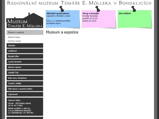 regionální muzeum tomáše e. müllera v bohdalicích