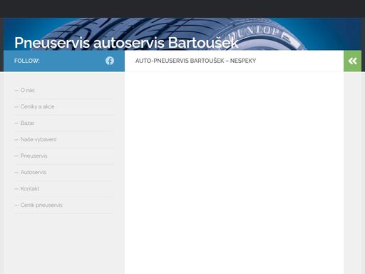 autoservis, pneuservis, bartoušek, klimatizace, brzdy, výfuky