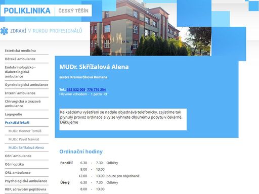 mudr. skřížalová alena