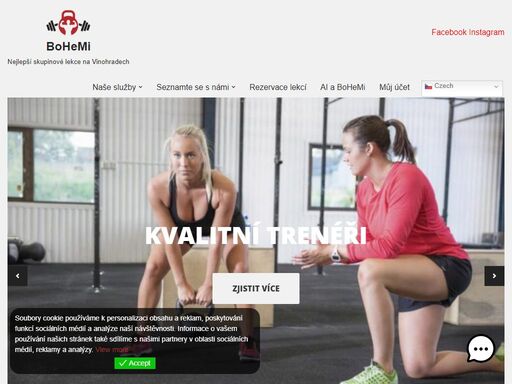 fitness studio s velkým výběrem lekcí. nabízíme kruhové tréninky, silové tréninky, hiit, jógu aj. profesionální trenéři, promyšlené tréninky.