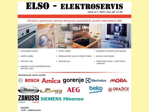 záruční a pozáruční opravy a servis včetně instalace, bosch, siemens, aeg, amica, electrolux, fagor, mora, moulinex, rowenta, tefal, zanussi