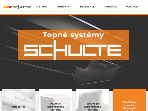 schulte infra - vytápění hal s nejvyšší účinností. vlastníme zastoupení německé fy schulte gmbh, belgické společnosti reznor a italské společnosti systema.