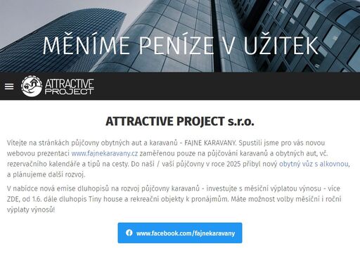 půjčovna obytných aut a karavanů