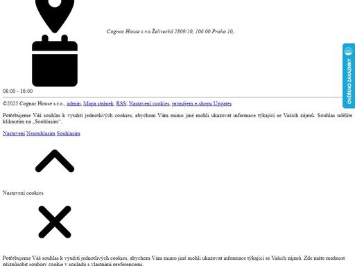 profesionální prodejce francouzských koňaků.