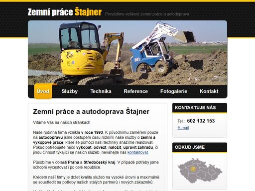 zemní práce a autodoprava štajner