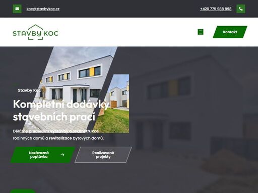 fasády, zateplení, znojmo koc@stavbykoc.cz