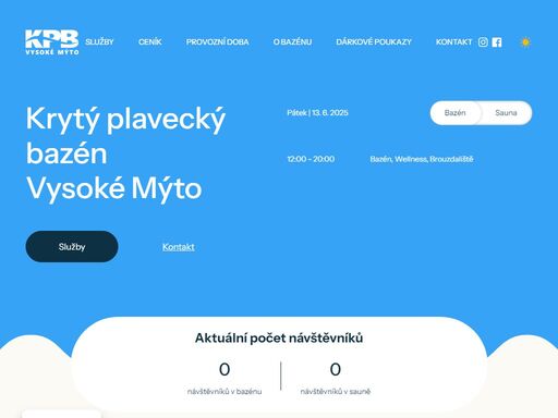 vysokomýtský krytý bazén používá elektronický návštěvní systém, ve kterém je vstup do bazénu a do saun zajištěn přes čipové náramky a čipové karty.