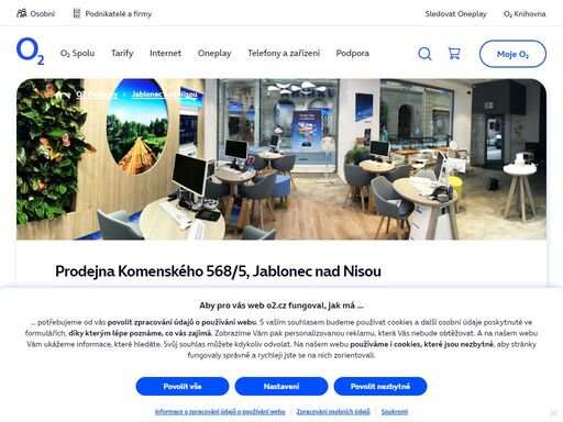 prodejna jablonec nad nisou - komenského 568/5. o2 služby, telefony, zařízení a příslušenství nebo profesionální podpora a spoustu dalšího, to nabízejí všechny naše značkové prodejny.