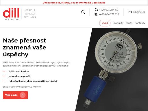 firma dill je výhradním dovozcem měřící techniky do čr od řady značek: diatest, frenco, datapaq, beaupere sarl, käfer, microrep sarl,...